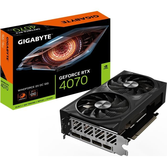 Відеокарта GIGABYTE GeForce RTX4070 12Gb WINDFORCE OC (GV-N4070WF2OC-12GD) зображення 8