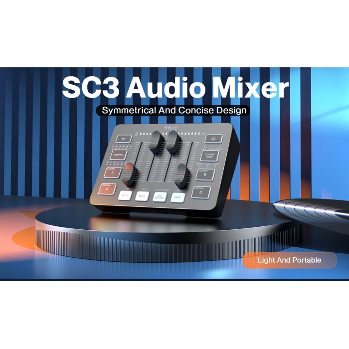 Мікшерний пульт Fifine Sound Card Black (SC3) зображення 6