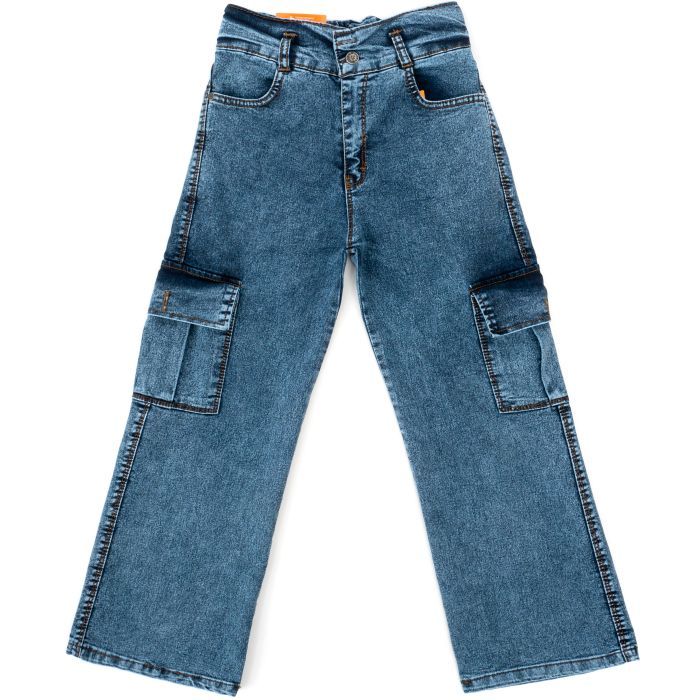 Джинсы детские Sercino с карманами (59654-164G-blue)