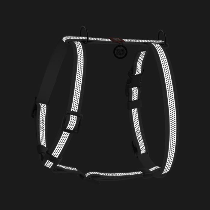 Шлея для собак WAUDOG Waterproof анатомічна Н-подібна з QR-паспортом М помаранчева (32824) зображення 3