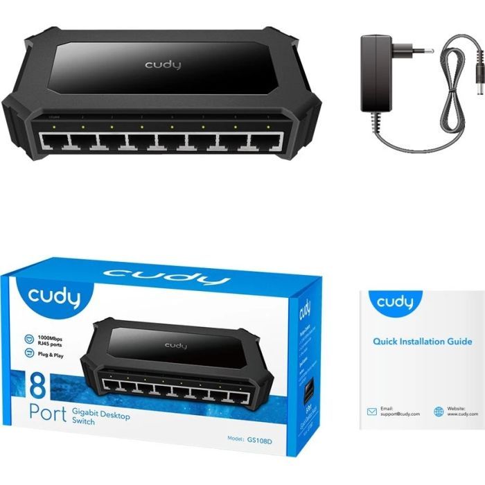 Комутатор мережевий Cudy GS108D зображення 6