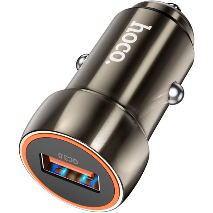 Зарядний пристрій HOCO Z46 USB Metal Gray (6931474770271) зображення 2