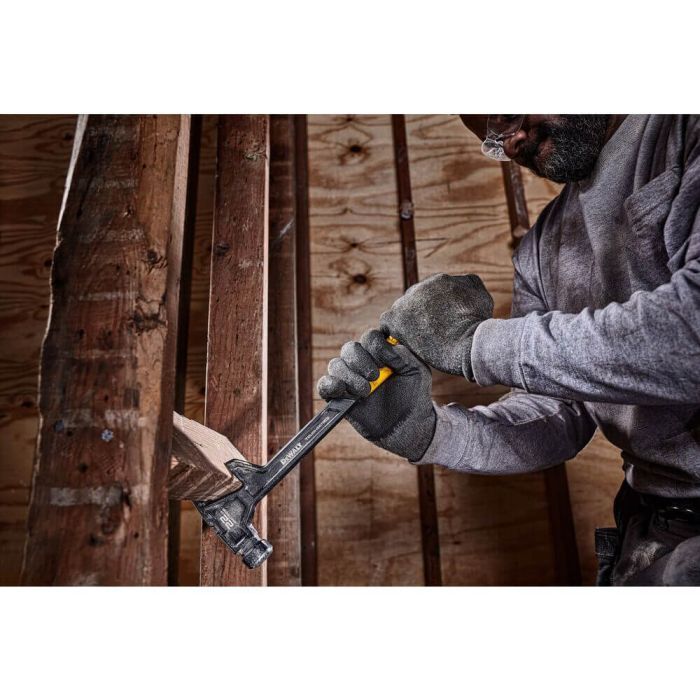 Молоток DeWALT DEM-CLAW демонтажный, цельнометаллический, 624 г, с прямым гвоздодером (DWHT51008-0) изображение 5