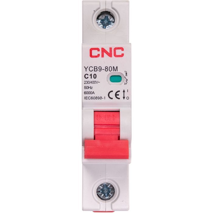 Автоматичний вимикач CNC YCB9-80M 1P C10 6ka (NV821419)
