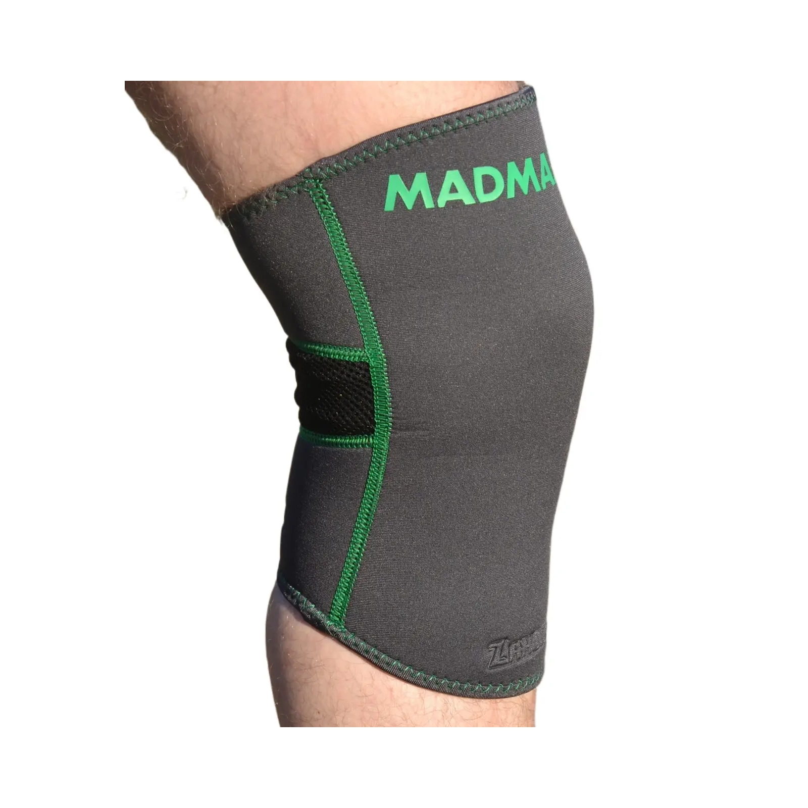 Фиксатор колена MadMax Zahoprene Knee Support Dark Grey/Green S (MFA-294_S) изображение 3