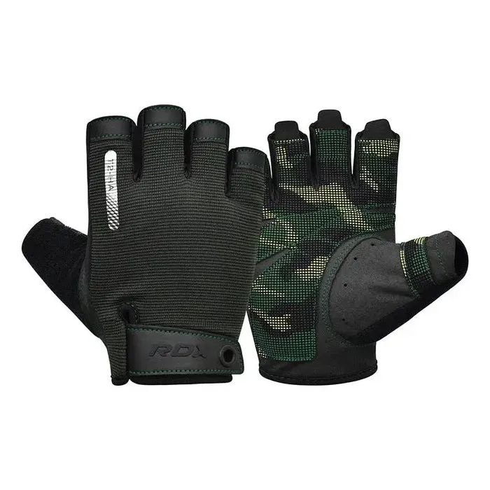Перчатки для фитнеса RDX T2 Half Army Green M (WGA-T2HA-M)