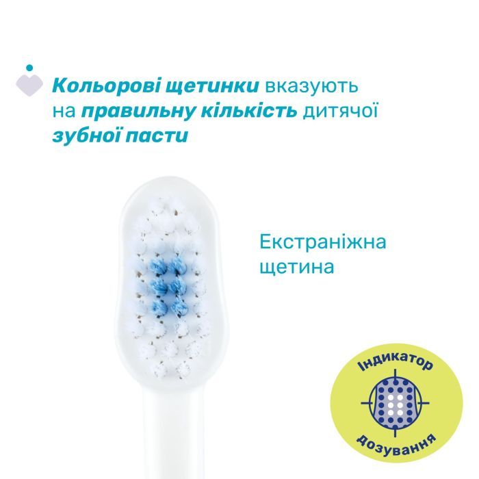 Детская зубная щетка Chicco на присоске, 3-6 лет, 2 шт. (12084.00) изображение 2