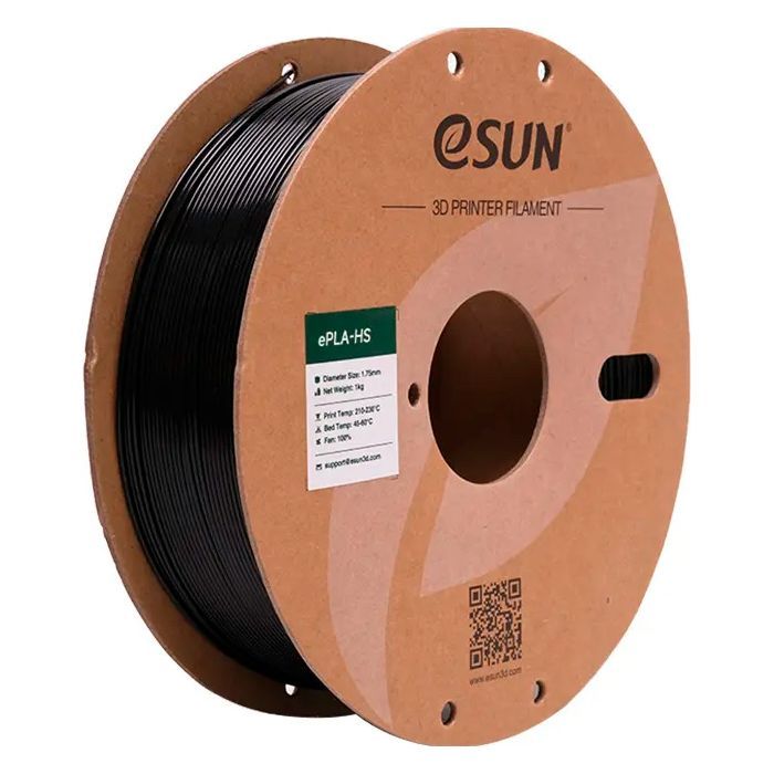 Пластик для 3D-принтера eSUN ePLA-HS 1,75мм, 1кг, black (ePLA-HS-P175B1)