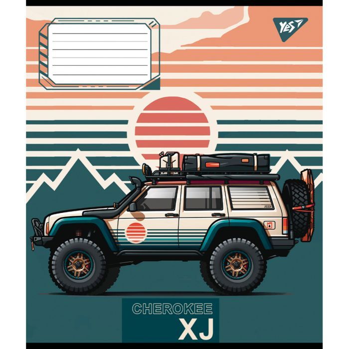 Зошит Yes Off road vehicle 24 аркушів лінія (767316) зображення 6