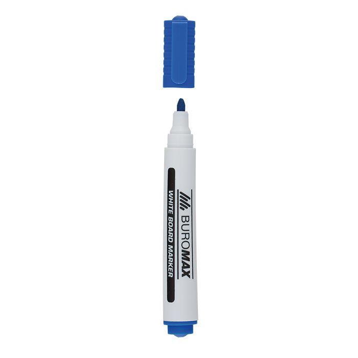 Маркер Buromax для магнітних дошок, синій, 2-4 мм, спиртова основа (BM.8800-02)