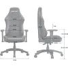 Кресло игровое Anda Seat Luna Fabric Size L Grey (AD18-44-G-F) изображение 8