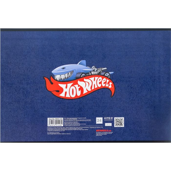 Альбом для малювання Kite Hot Wheels 24 аркушів (HW24-242) зображення 10