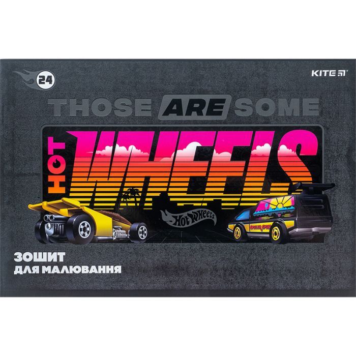Альбом для малювання Kite Hot Wheels 24 аркушів (HW24-242) зображення 3