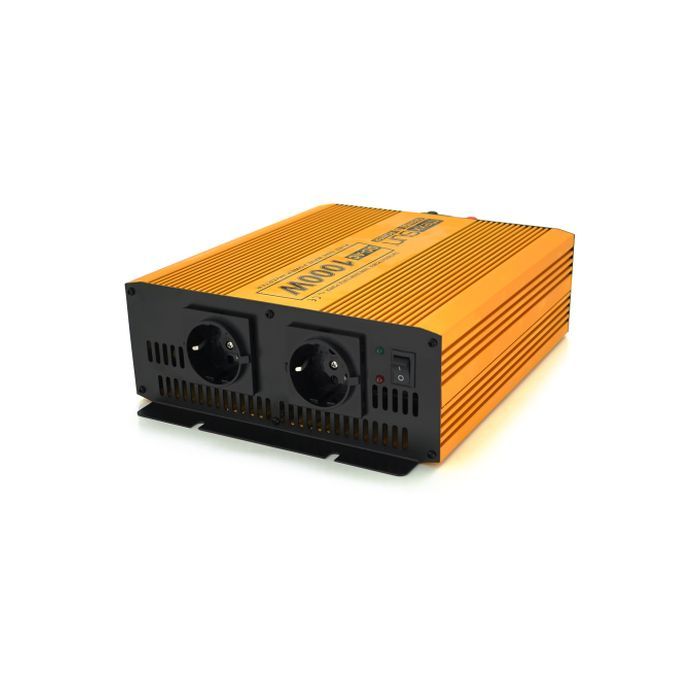 Автомобильный инвертор 24V/220V, 1000W с правильной синусоидой Mexxsun (MXSPSW-1000-24S)