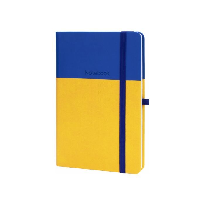 Книга записная Optima А5 COMBI-8, твердая обложка, резинка, линия (O20125-08)