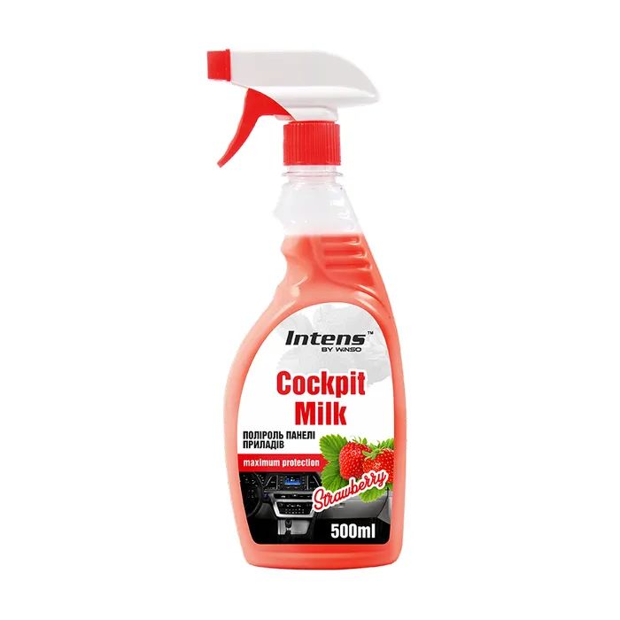Автополіроль WINSO COCKPIT MILK Strawberry 500мл (810830)