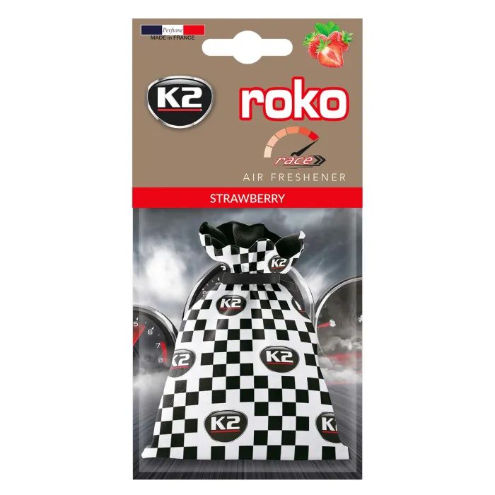 Ароматизатор для автомобиля K2 Roko Race "Полуниця" 25 г (V820R)