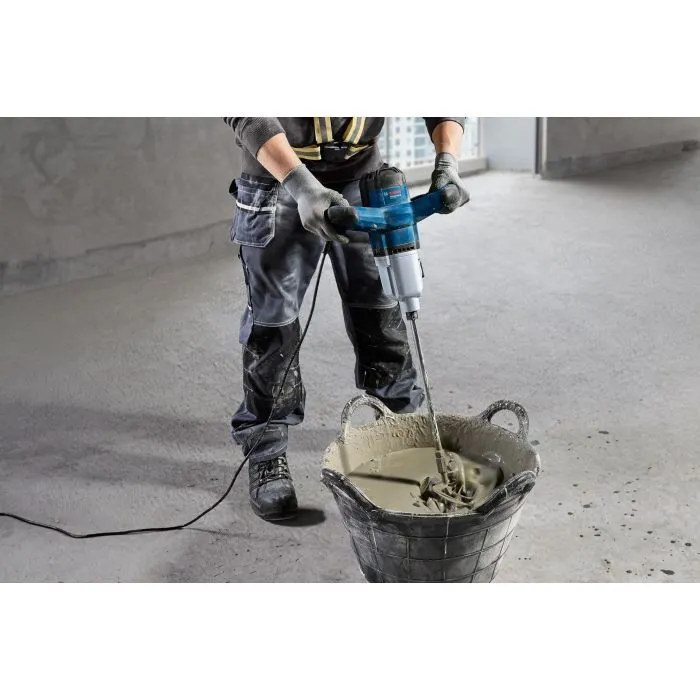 Миксер строительный Bosch GRW 140, 1400Вт, 480-750об/мин, М14, 4.2кг (0.601.1C4.020) изображение 3