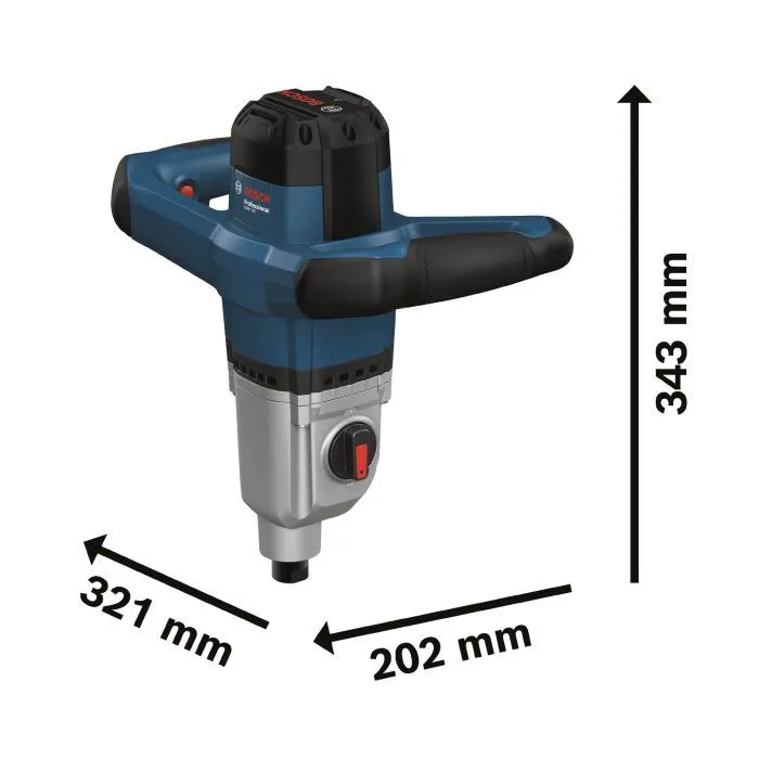 Миксер строительный Bosch GRW 140, 1400Вт, 480-750об/мин, М14, 4.2кг (0.601.1C4.020) изображение 7