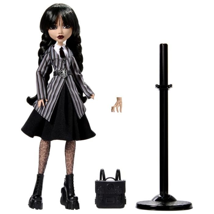 Лялька Monster High колекційна Венздей у шкільній формі (HXJ04) зображення 5