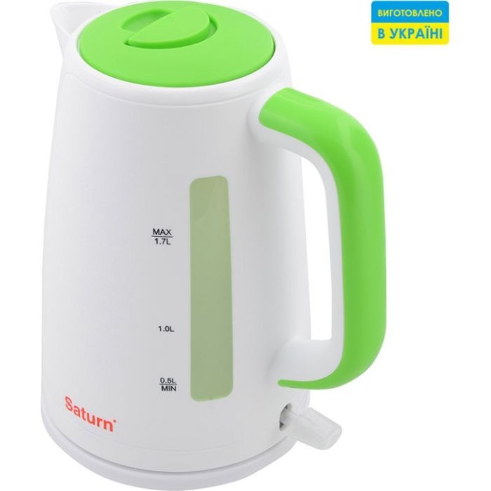 Електрочайник Saturn ST-EK8435U White/Green зображення 2