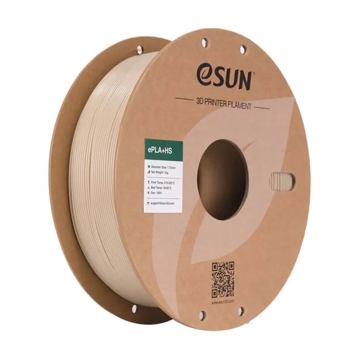 Пластик для 3D-принтера eSUN ePLA+HS, 1,75мм, 1кг, white bone (EPLA+HS-P175BW1)