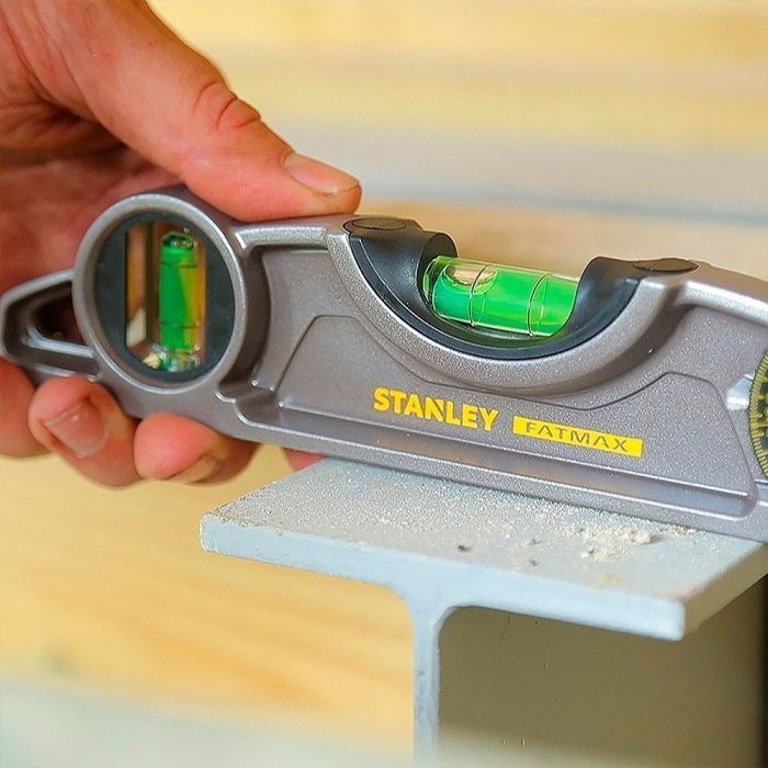 Уровень Stanley FatMax XL TORPEDO, алюминиевый, 250мм, 3 капсулы, магнитный. (0-43-609) изображение 6