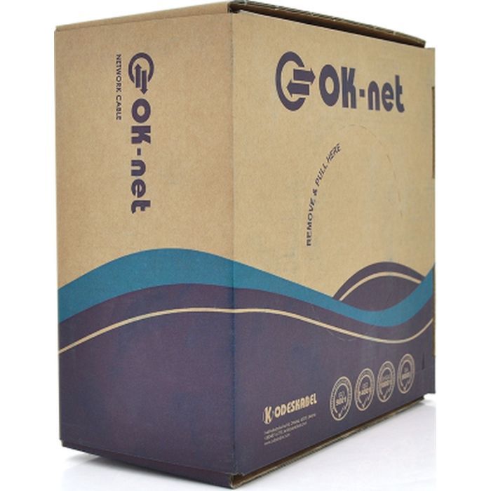 Кабель сетевой OK-Net FTP cat.5e, 305м (F/UTP-cat.5E-SL) (КПВЭ-ВП (100) 4*2*0,46) изображение 2