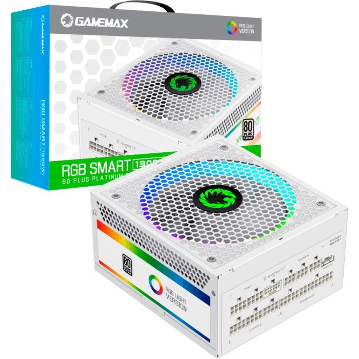 Блок питания Gamemax 1300W RGB-1300 WH (RGB-1300 WH (ATX3.0/3.1 PCIe5.) изображение 10