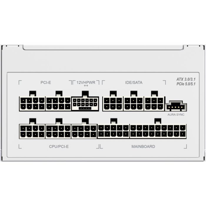 Блок питания Gamemax 1300W RGB-1300 WH (RGB-1300 WH (ATX3.0/3.1 PCIe5.) изображение 8