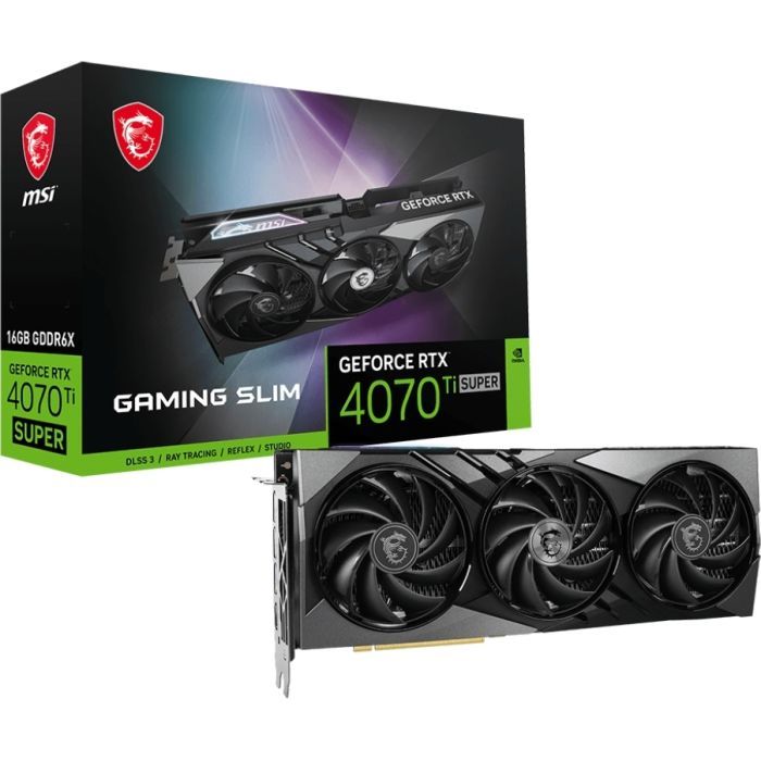 Відеокарта MSI GeForce RTX4070Ti SUPER 16Gb GAMING SLIM (RTX 4070 Ti SUPER 16G GAMING SLIM) зображення 5