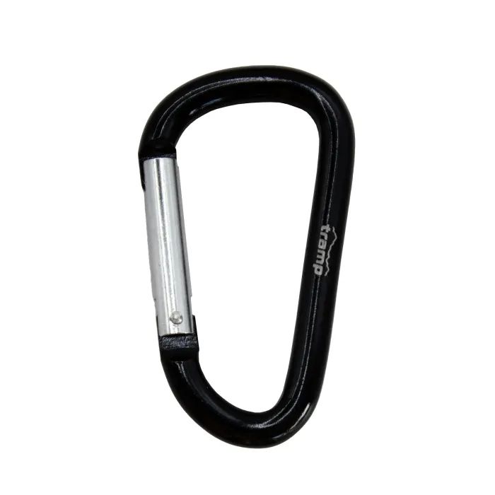 Карабин туристический Tramp Набір 10 шт без муфти 7 cм Black (UTRA-301-black)