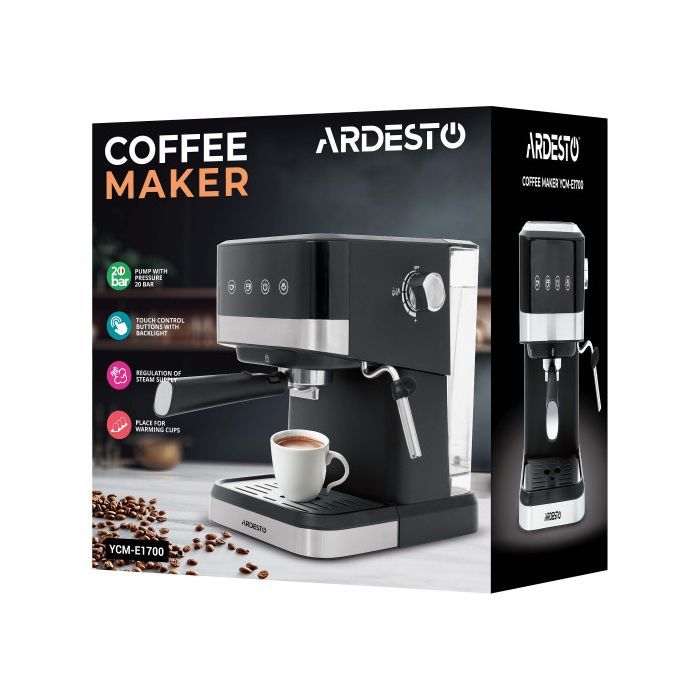 Рожковая кофеварка эспрессо Ardesto YCM-E1700 изображение 10