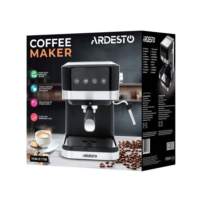 Рожковая кофеварка эспрессо Ardesto YCM-E1700 изображение 11