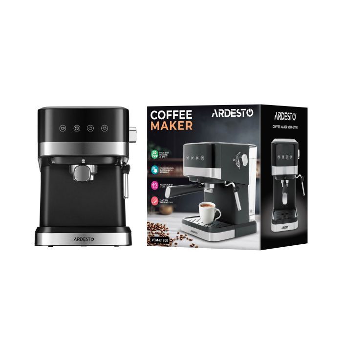 Рожковая кофеварка эспрессо Ardesto YCM-E1700 изображение 12