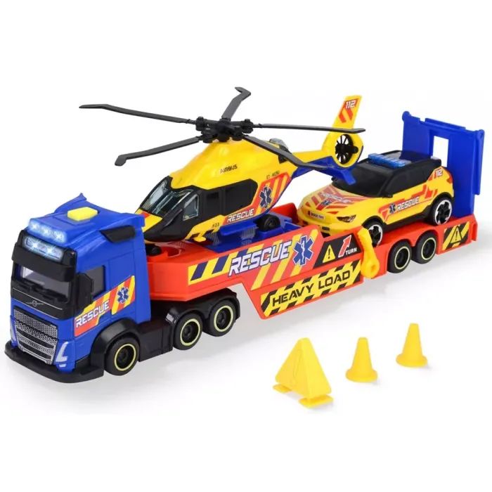 Ігровий набір Dickie Toys Транспортер рятувальних служб зі звук. та світл. ефектами (3717005)