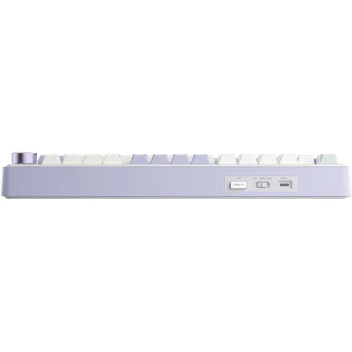 Клавиатура Aula F75 Gasket Greywood V3 switch Hot-Swap PBT Wireless/Bluetooth/USB Black (6948391208626) изображение 6