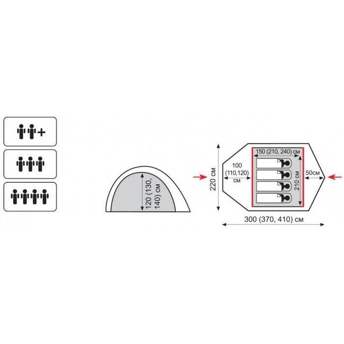 Палатка Tramp Stalker 4 v2 (TRT-077) изображение 2