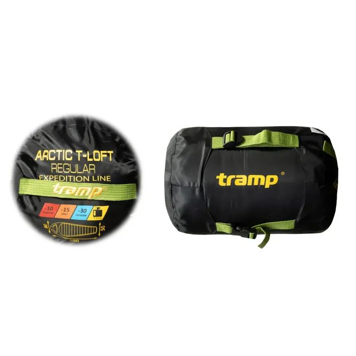 Спальный мешок Tramp Arctic Regular кокон правий green/grey 200/80-50 (UTRS-093R-R) изображение 12