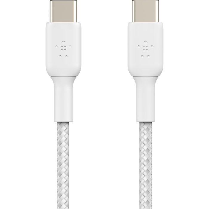 Дата кабель USB-C to USB-C 2.0m 60W White Belkin (CAB004BT2MWH) изображение 2