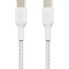 Дата кабель USB-C to USB-C 2.0m 60W White Belkin (CAB004BT2MWH) изображение 2