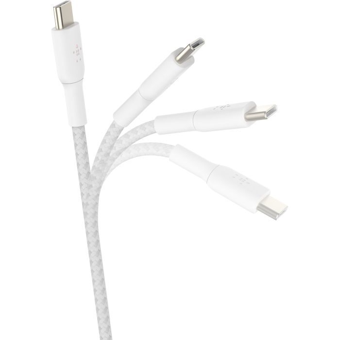 Дата кабель USB-C to USB-C 2.0m 60W White Belkin (CAB004BT2MWH) изображение 4
