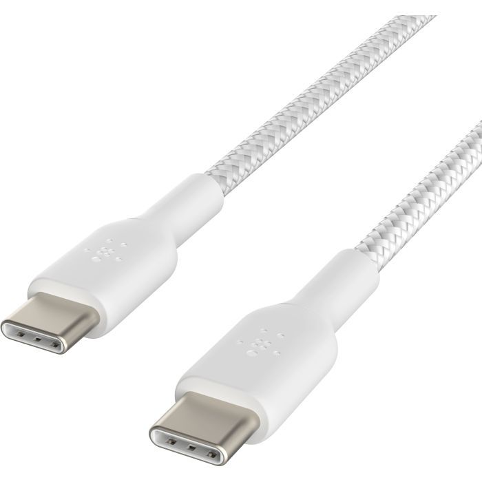 Дата кабель USB-C to USB-C 2.0m 60W White Belkin (CAB004BT2MWH) изображение 5