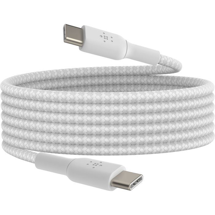 Дата кабель USB-C to USB-C 2.0m 60W White Belkin (CAB004BT2MWH) изображение 6