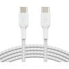 Дата кабель USB-C to USB-C 2.0m 60W White Belkin (CAB004BT2MWH)