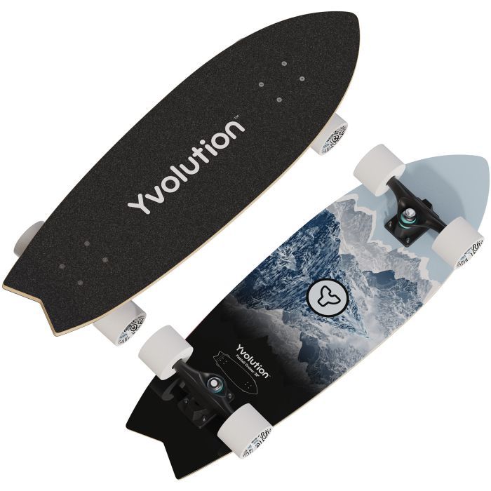 Скейтборд детский Yvolution Fishtail Cruiser 76 см, синий (YS48B2)