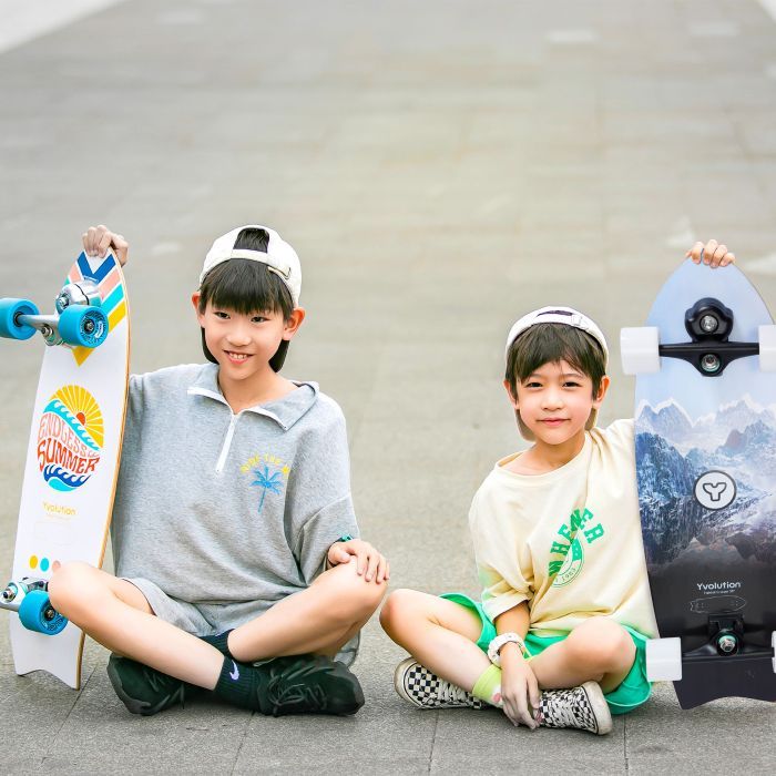 Скейтборд детский Yvolution Fishtail Cruiser 76 см, синий (YS48B2) изображение 3