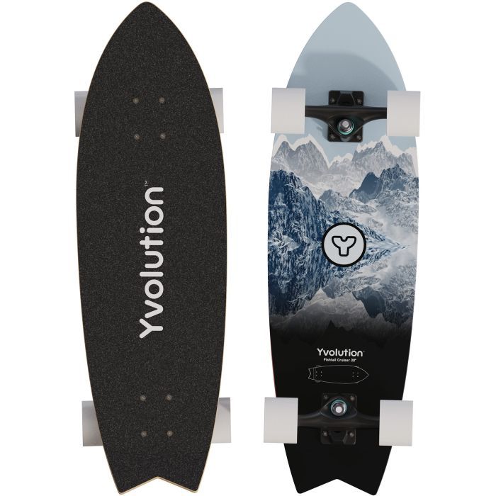 Скейтборд детский Yvolution Fishtail Cruiser 76 см, синий (YS48B2) изображение 6