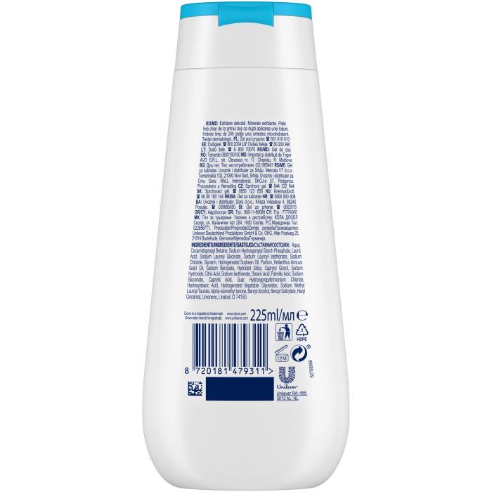 Гель для душа Dove Нежное отшелушивание 225 мл (8720181479311) изображение 2