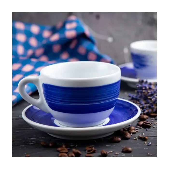 Чашка Ancap cappuccino large 260 мл, серія Verona Millecolori Black (35132) зображення 2